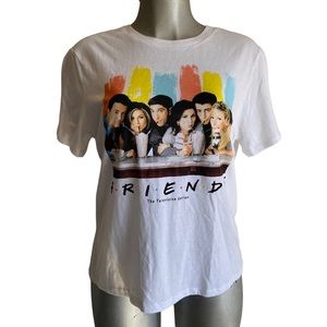 Friends T Shirt Tee TV Series Crew Neck Casual Athleisure Short Sleeve 1990’s L